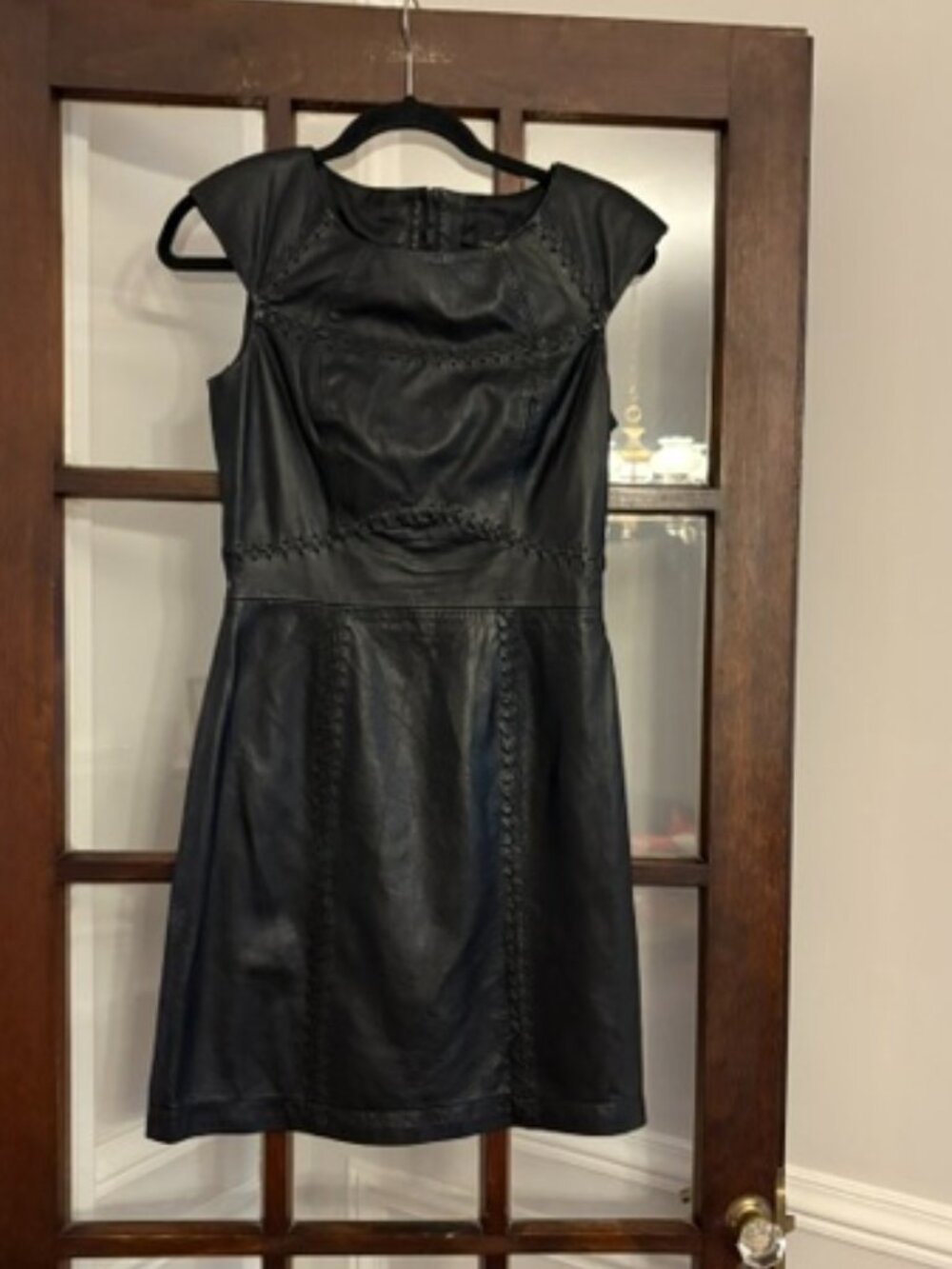French Connection Leather Mini Dress, Size 4